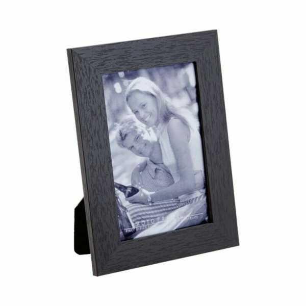 Cadre photo 10x15 en bois, noir