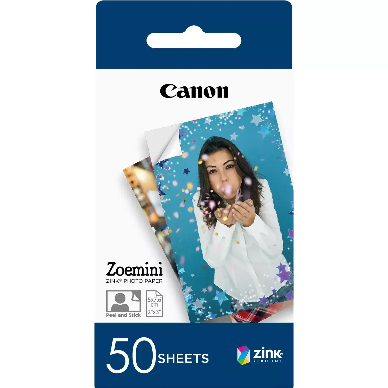 50 feuilles Canon ZINK pour Zoemini 5x7.5cm (2x3″)