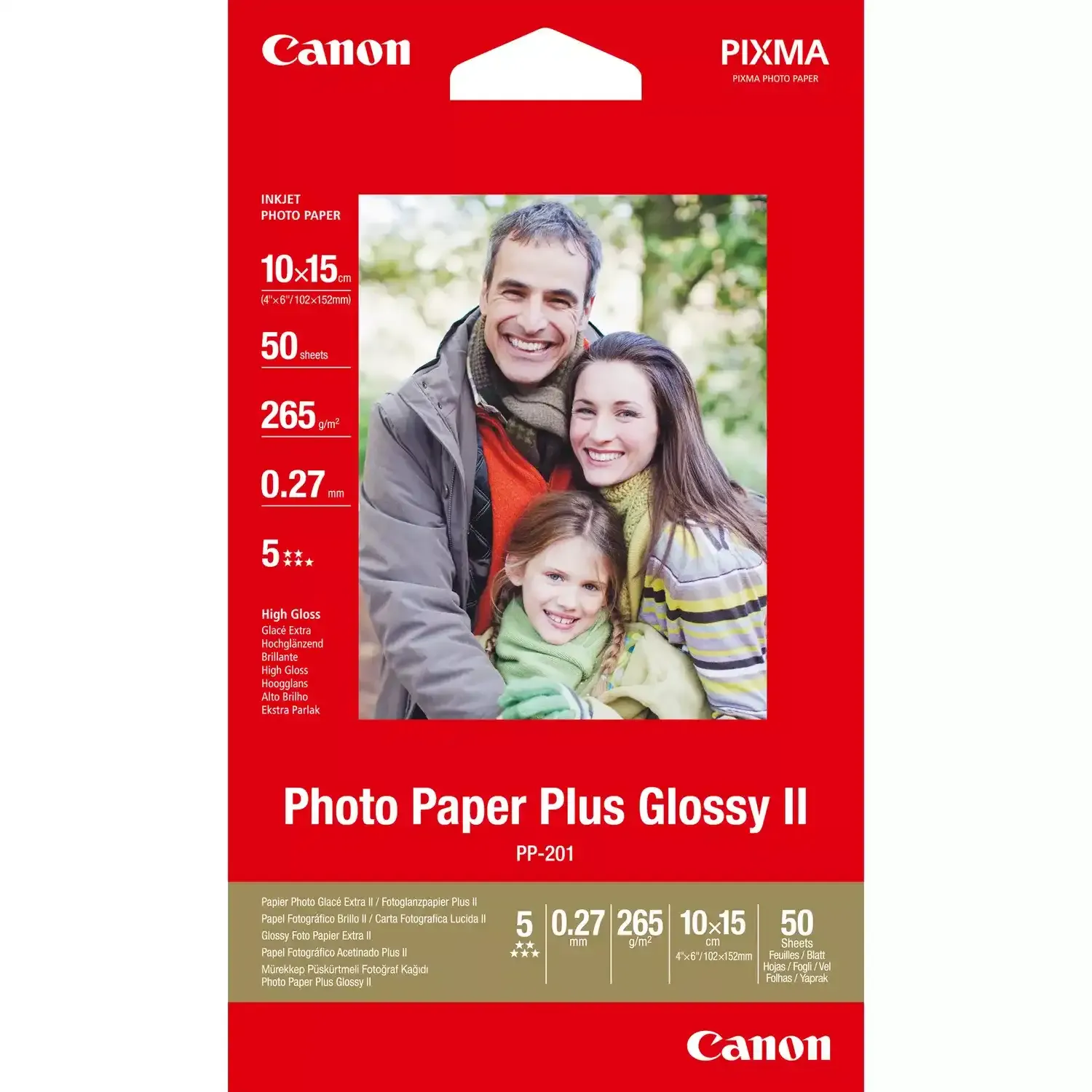 Canon PP-201 10x15 265g/m2 (50x)