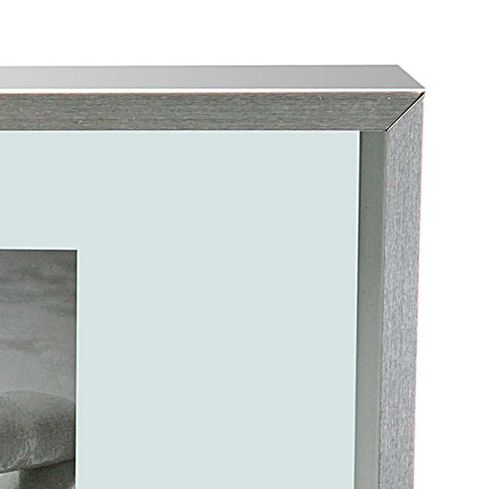 Cadre argenté carré, en aluminium