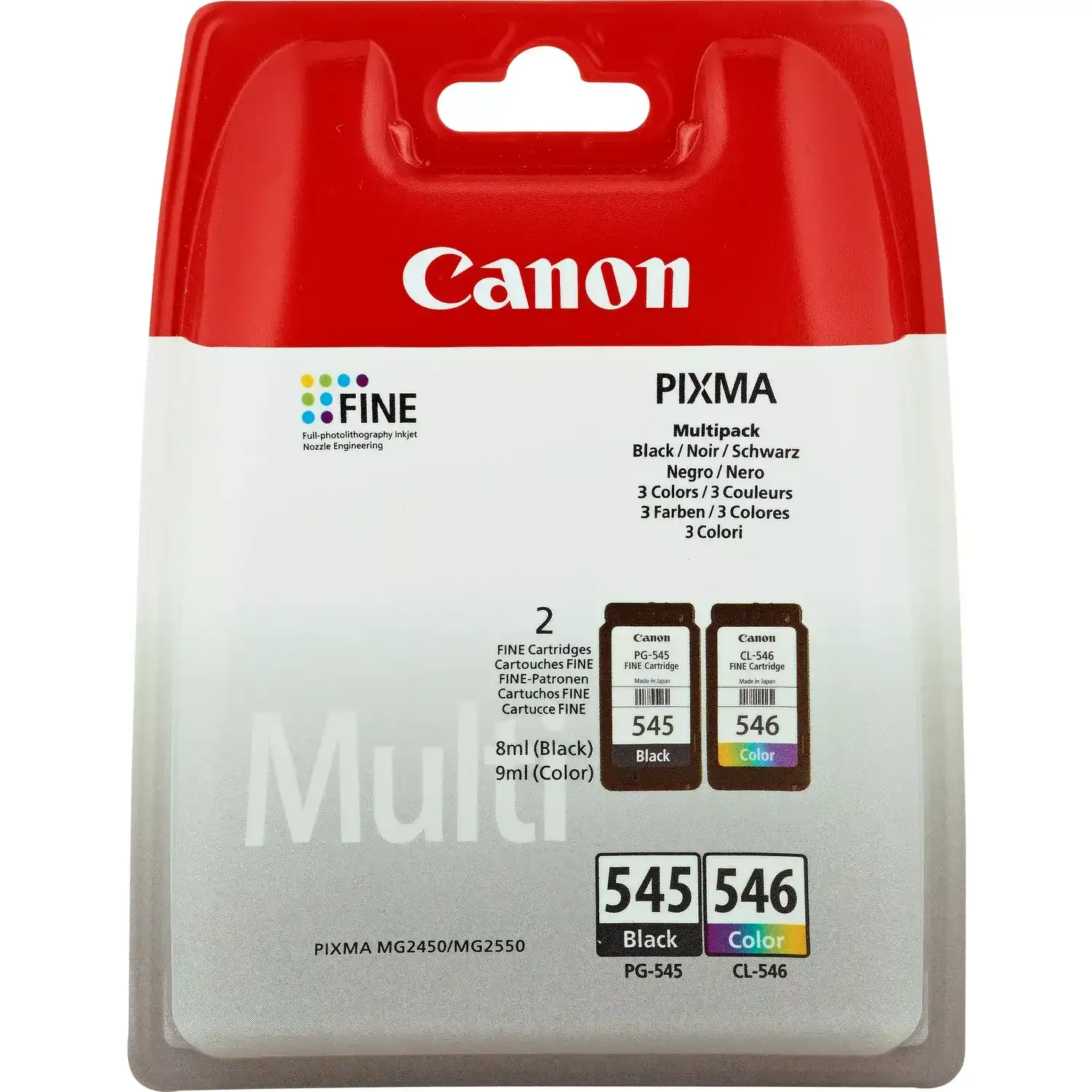 Multipack encre Canon CL-546 + PG-545