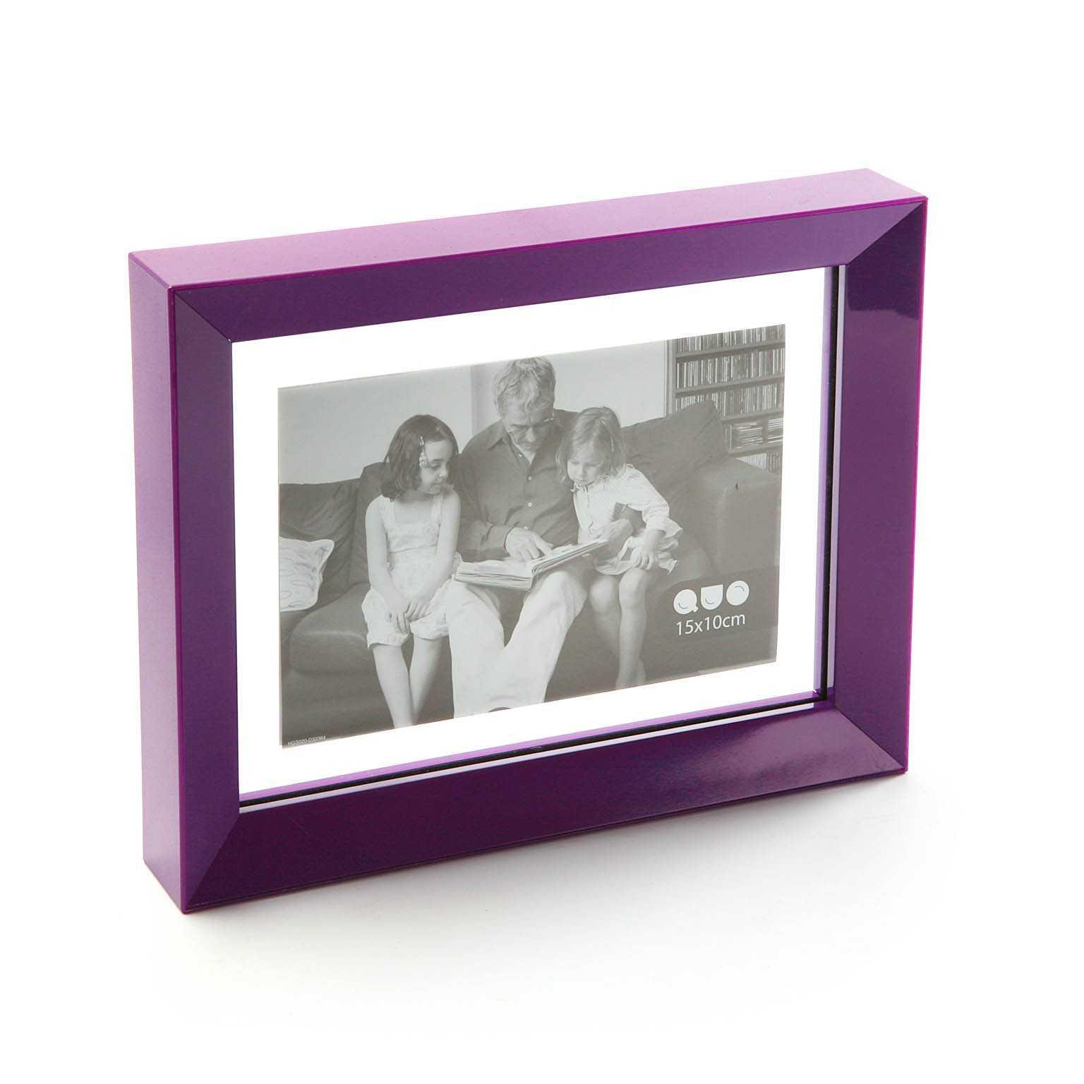 Cadre photo en aluminium violet, 13x18