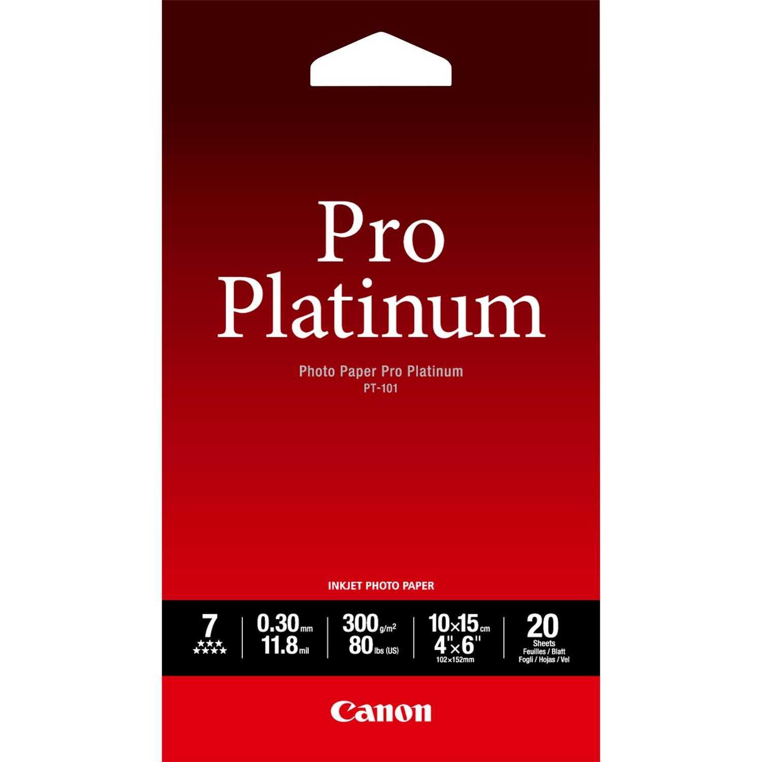 Papier photo Canon Pro Platinum 10x15