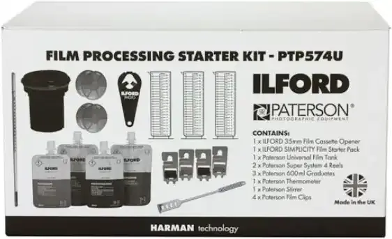 Kit de développement de film Paterson / Ilford