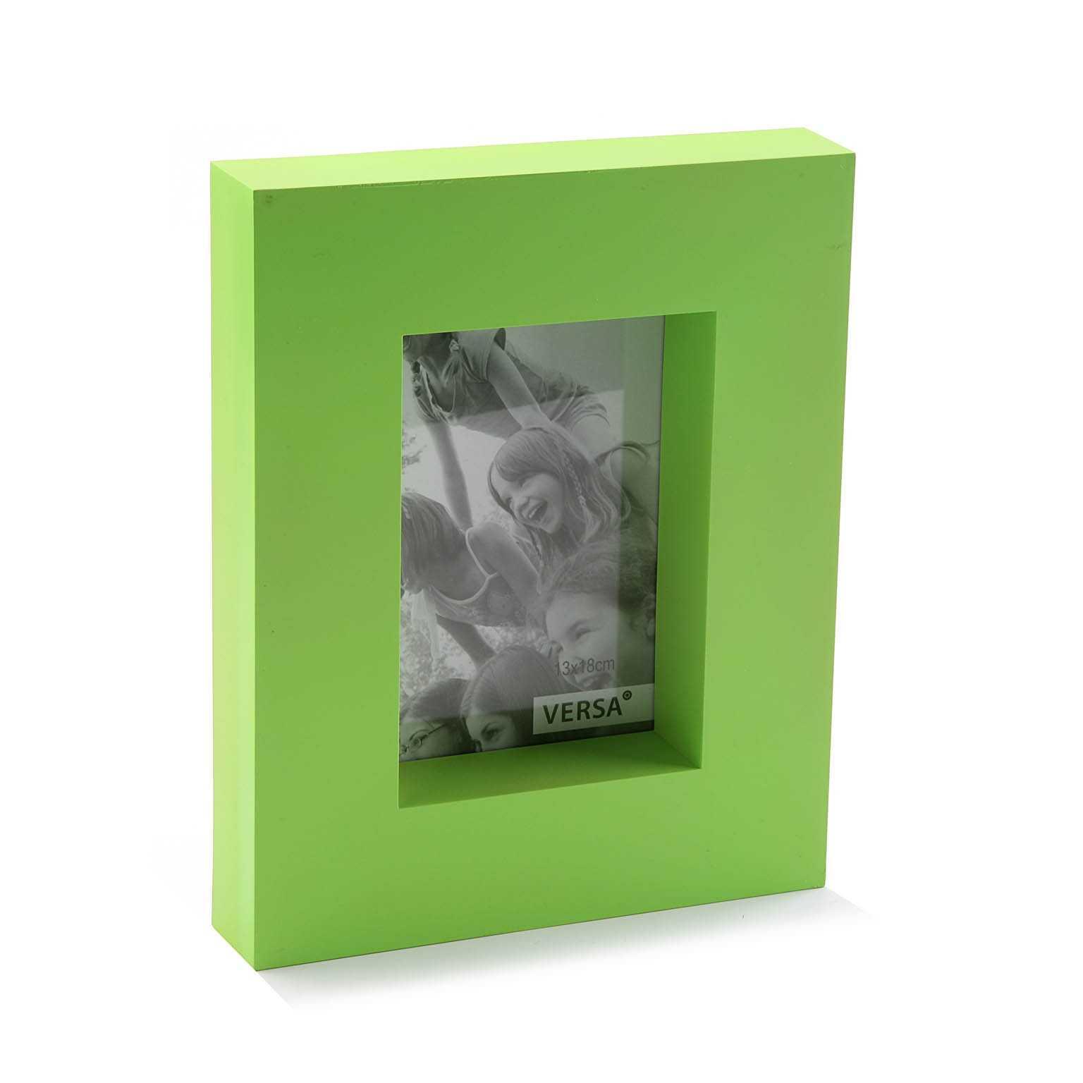 Cadre vert, au style cubisme 13 x 18 cm