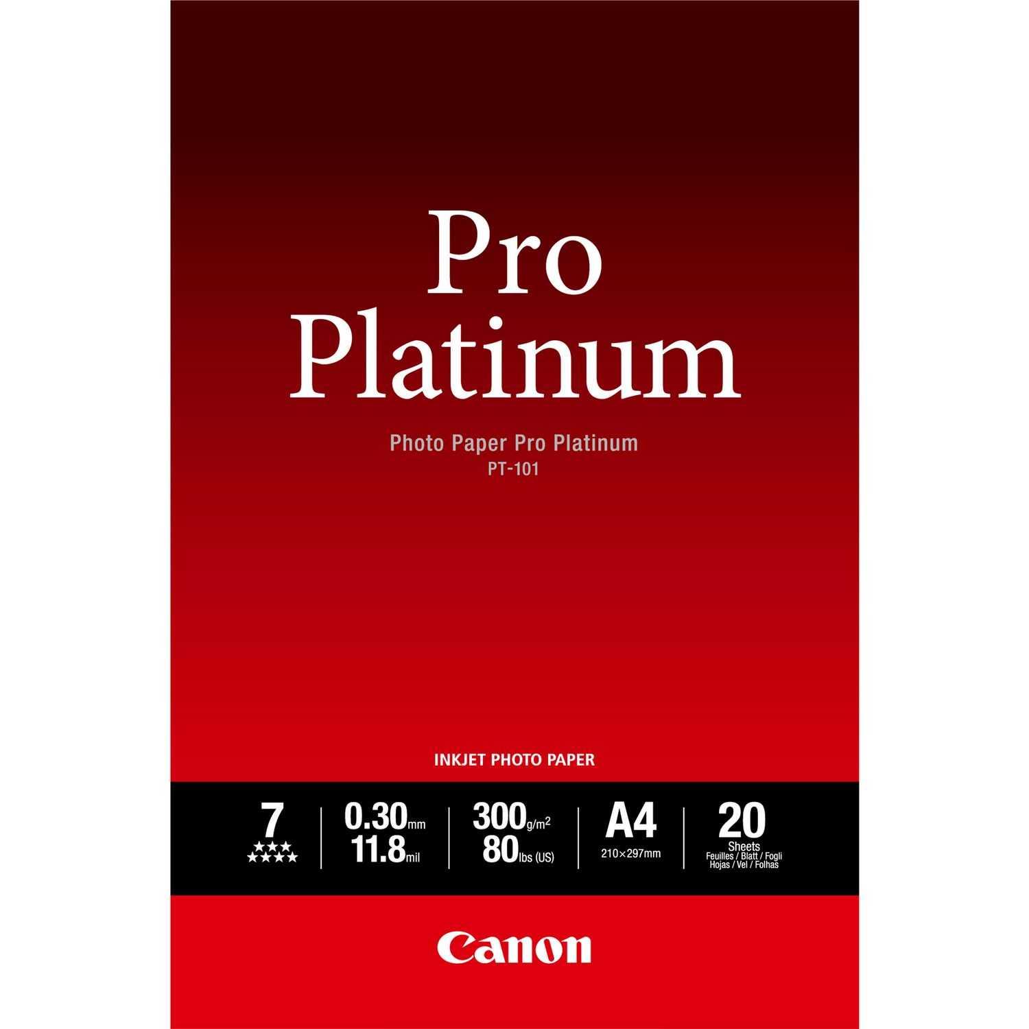 Papier photo Canon Pro Platinum A4