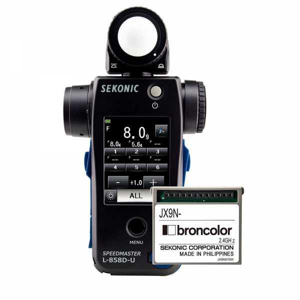 Spectromètre Sekonic Speedmaster L-858D-U avec émetteur Broncolor