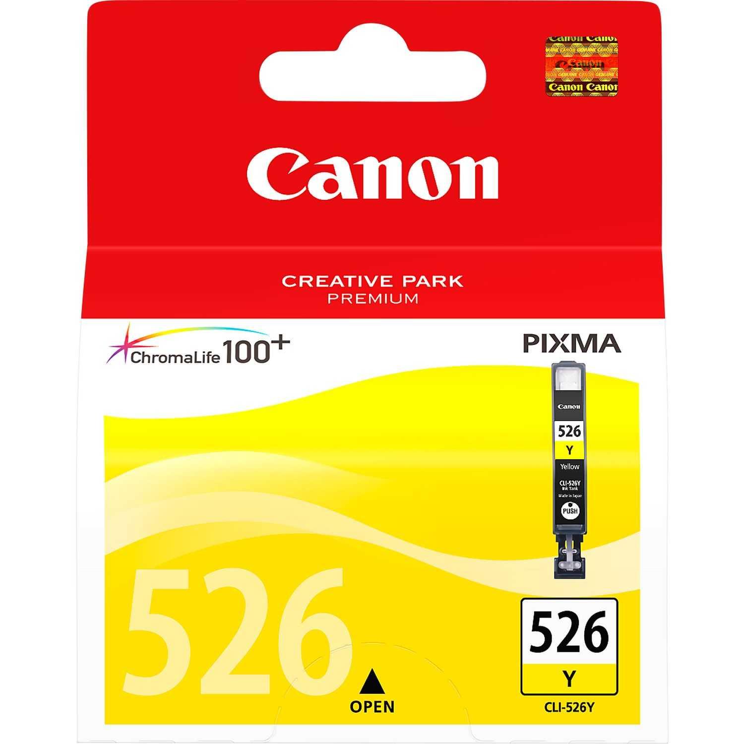 Cartouches d'encre Canon CLI-526Y Yellow