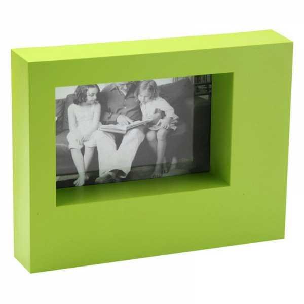 Cadre photo 10x15 cubiste, vert-pomme