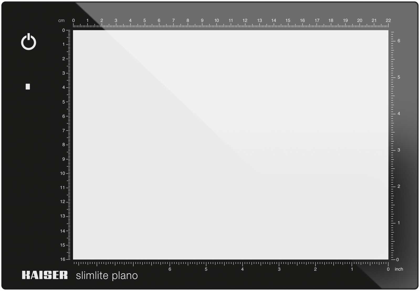 Panneau LED 22 x 16 cm rétroélairé pour négatifs et diapositives