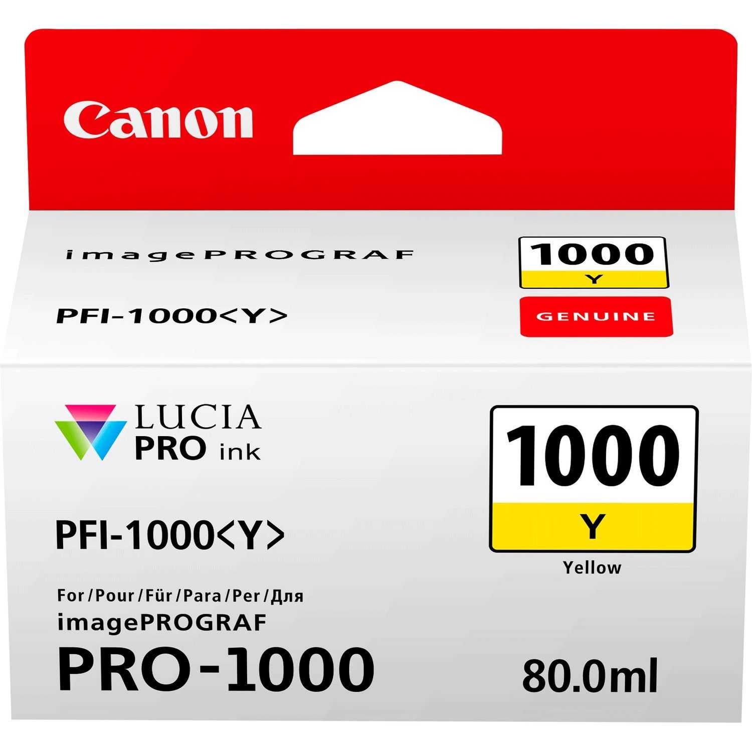 Canon Ink PFI-1000Y Yellow