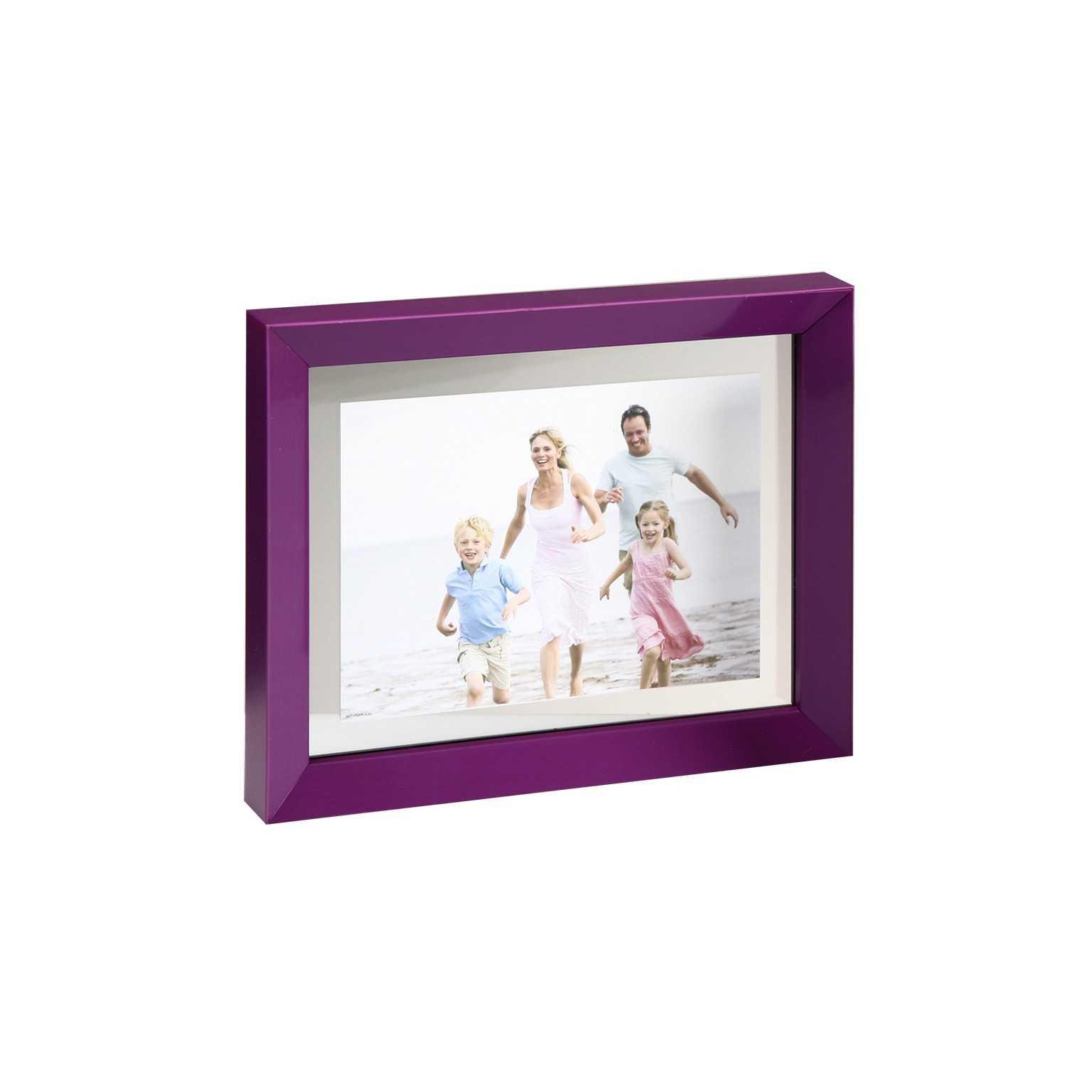Cadre photo en aluminium violet, 13x18