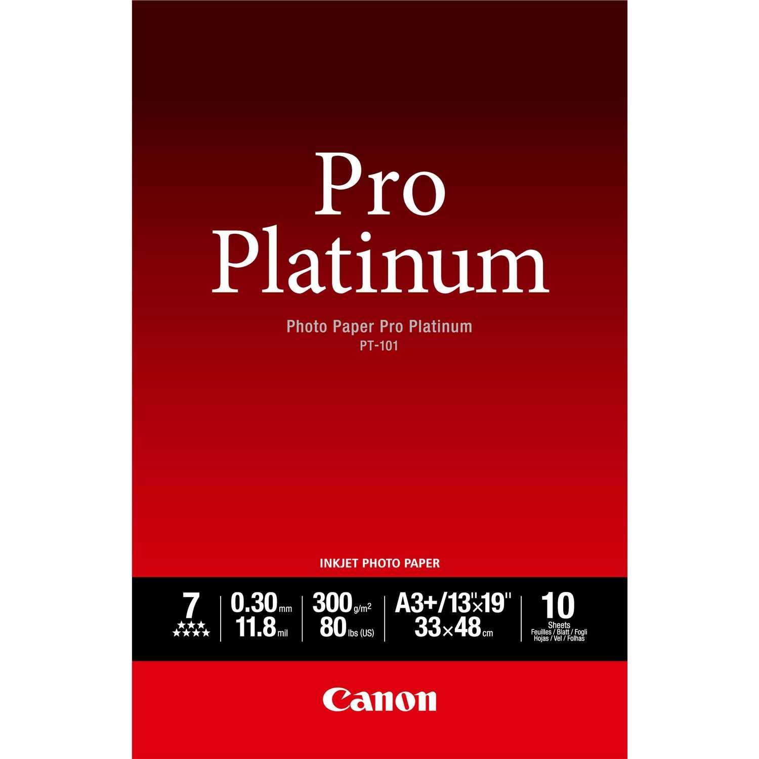 Papier photo Canon Pro Platinum A3+