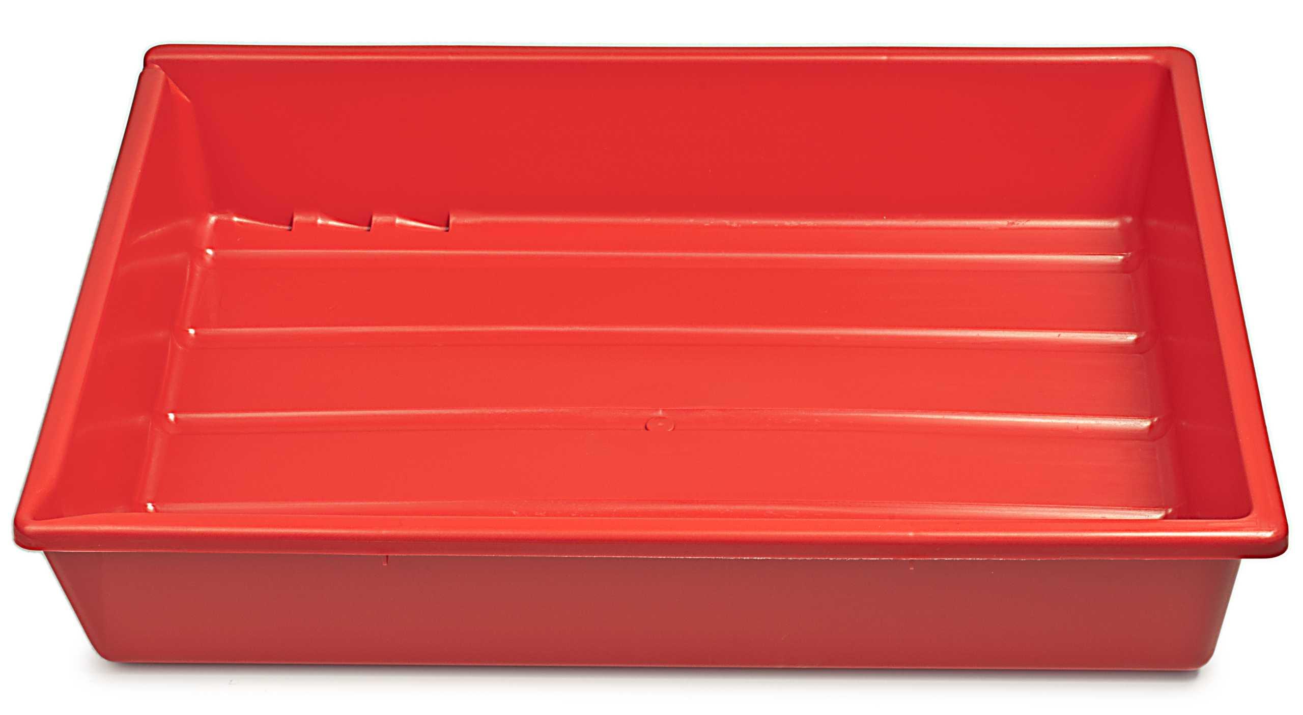 Cuvette / Bac pour bains de tirages photo : 40x50 rouge