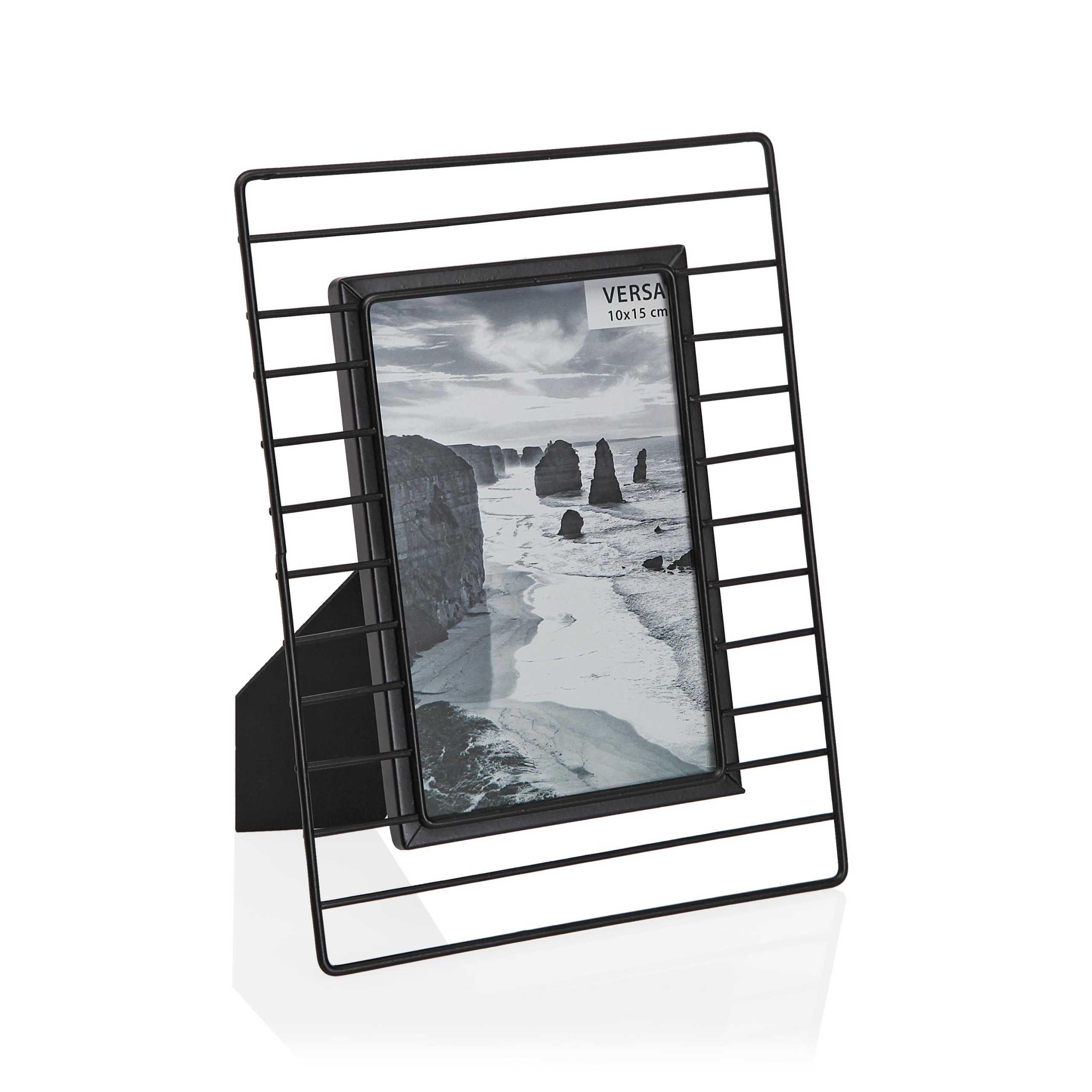 Cadre photo monté sur grille en métal 10x15 cm