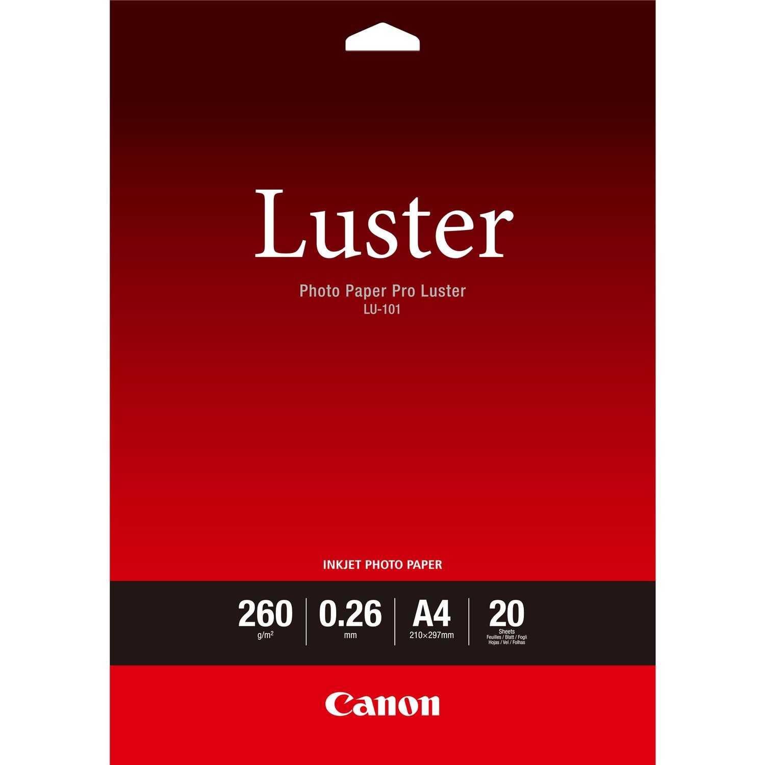 Papier photo Canon LU-101 A4 Luster