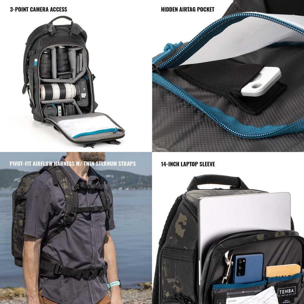 Sac à dos Tenba 20L Multicam pour matériel photo et drone