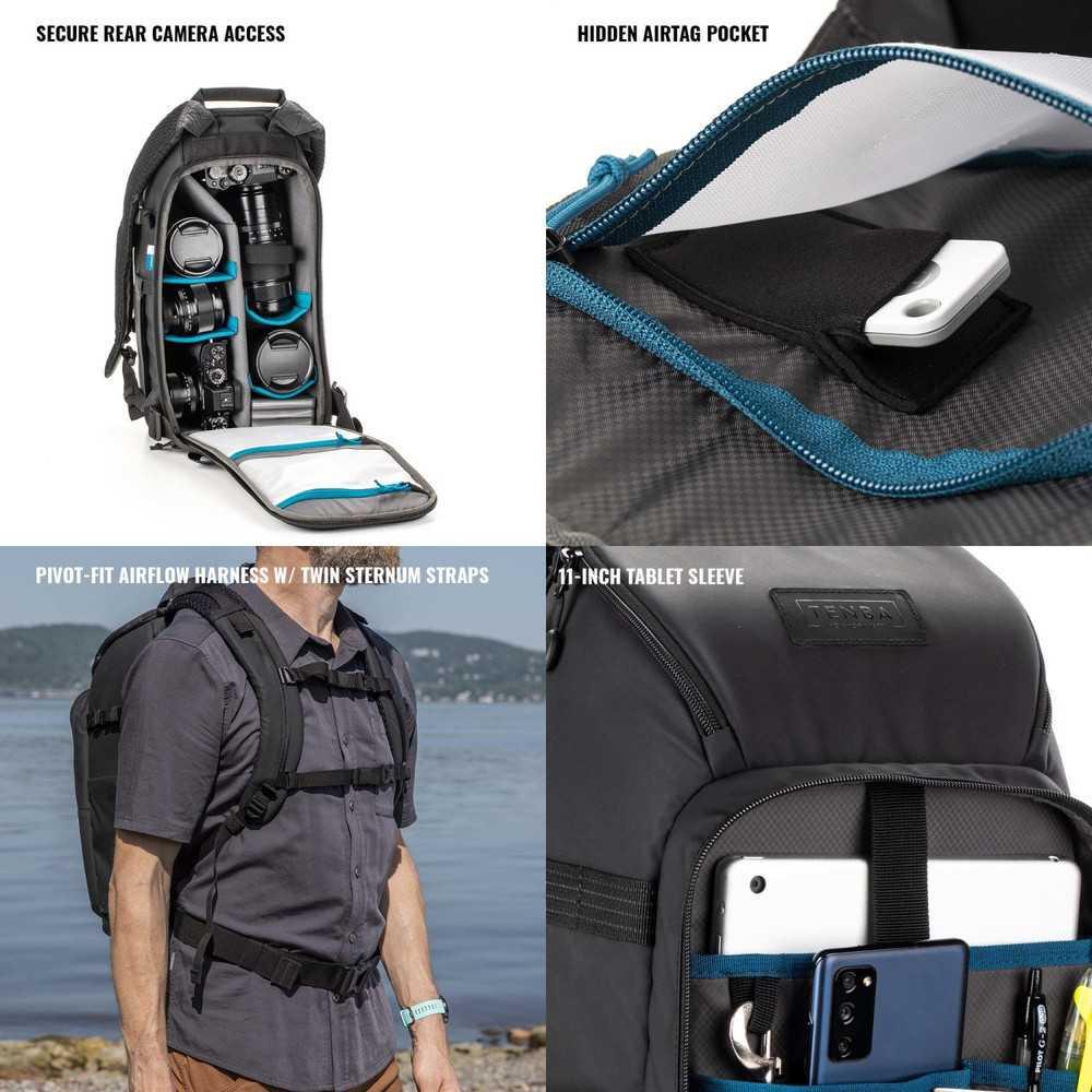 Sac à dos Tenba 16L Black pour matériel photo et drone