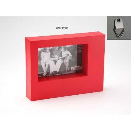 Cadre photo 10x15 cubiste, rouge