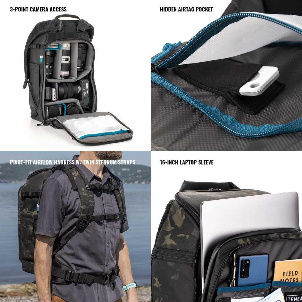 Sac à dos Tenba 24L Multicam pour matériel photo et drone