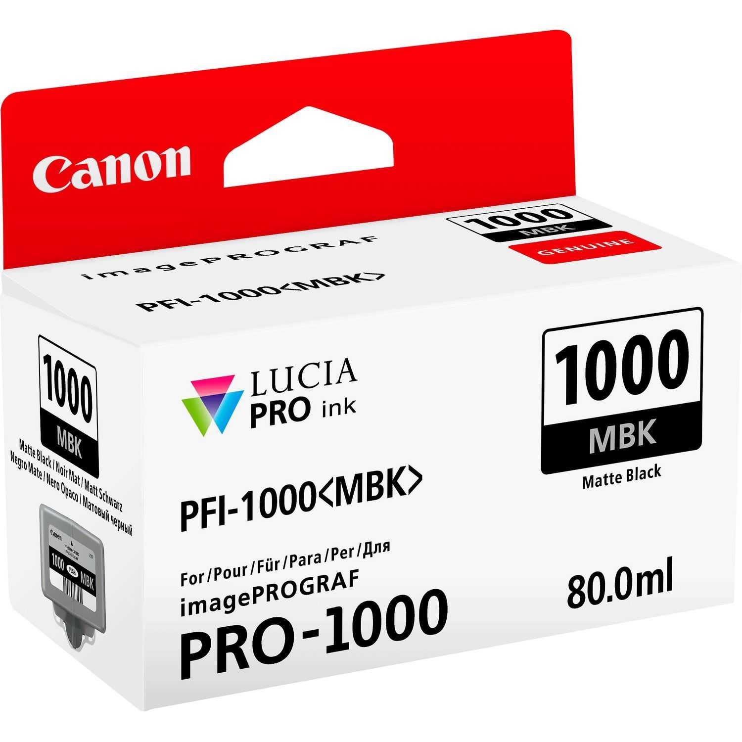 Canon Ink PFI-1000MBK Matte Black