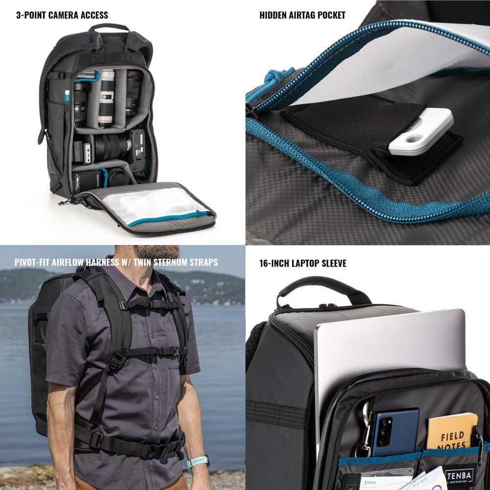 Sac à dos Tenba 24L Black pour matériel photo et drone