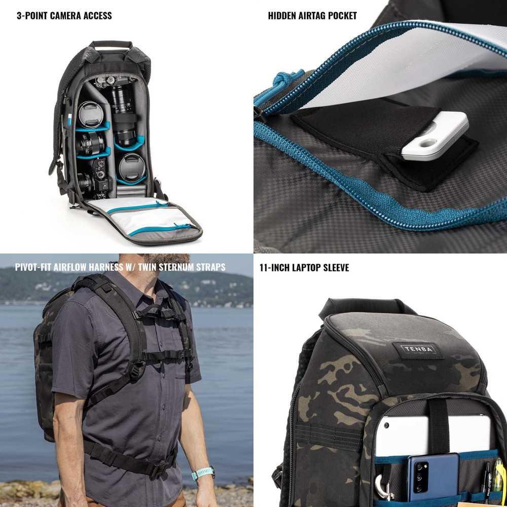 Sac à dos Tenba 16L Multicam pour matériel photo et drone